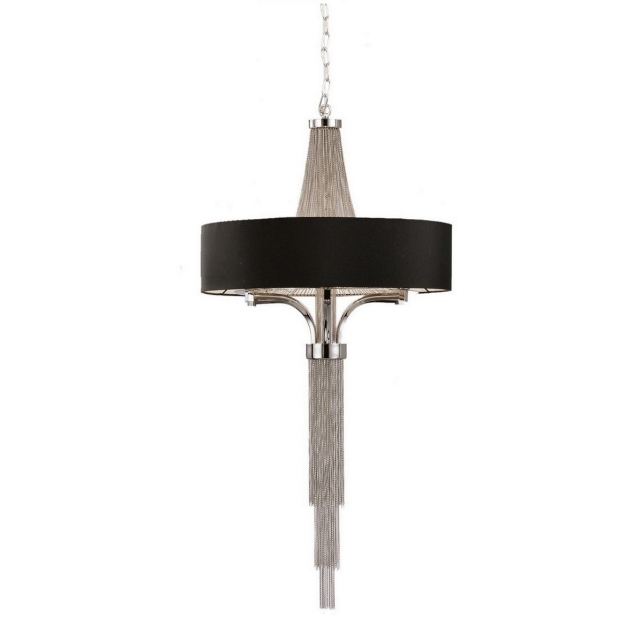 Pendant Fitting With Black Shade - Astral