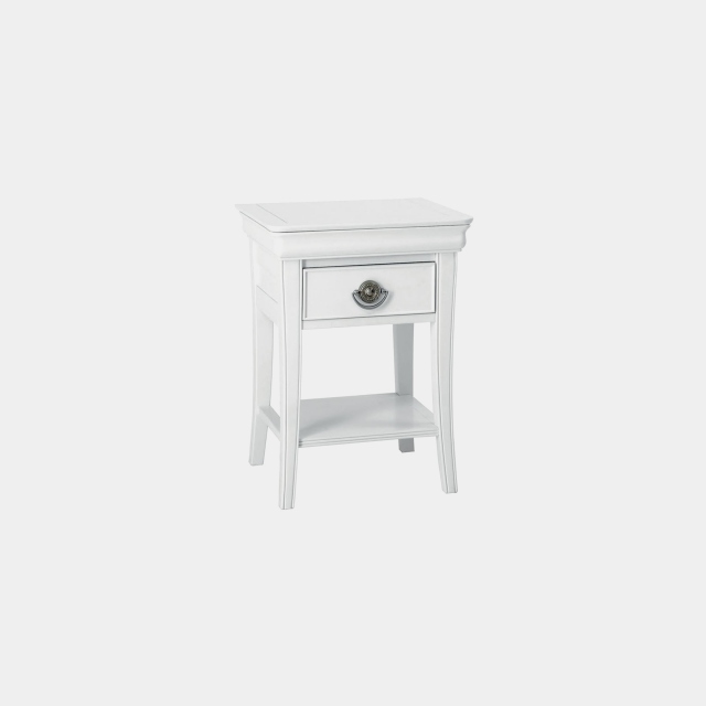 1 Drawer Nightstand In White Painted Finish - Lace