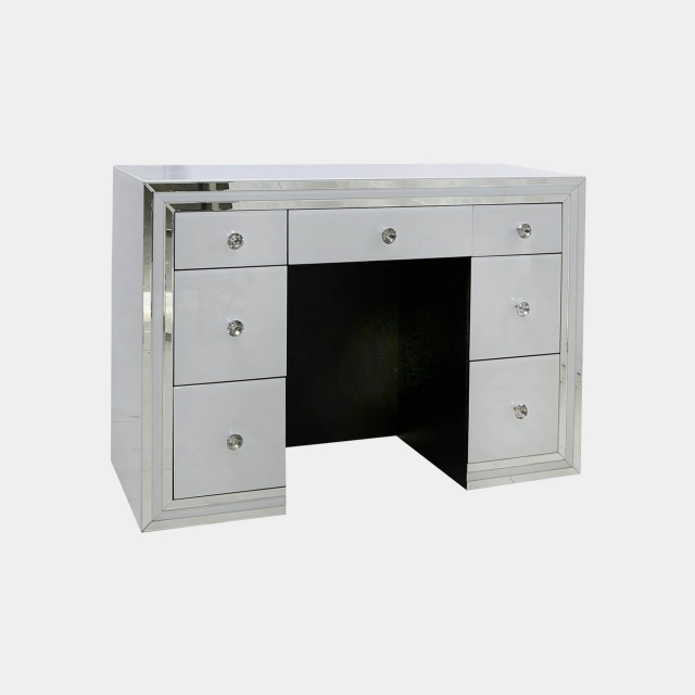 Dressing Table In Clear White & Mirror Finish - Madison