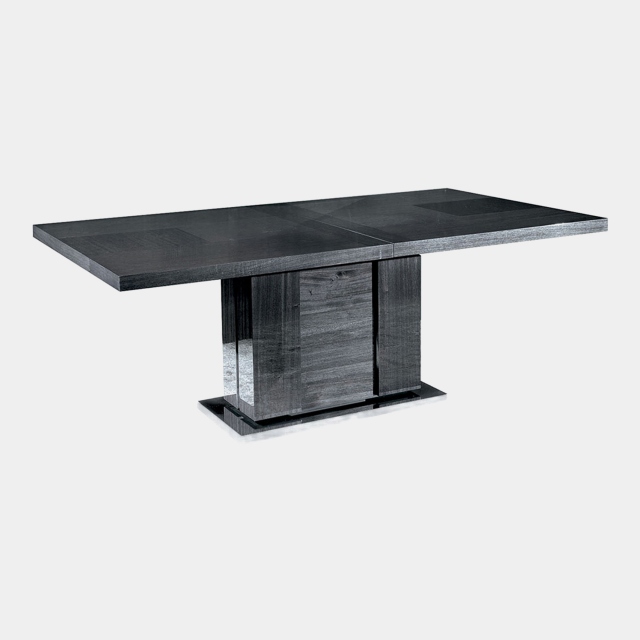 Extending Dining Table In Grey Koto High Gloss - Antibes