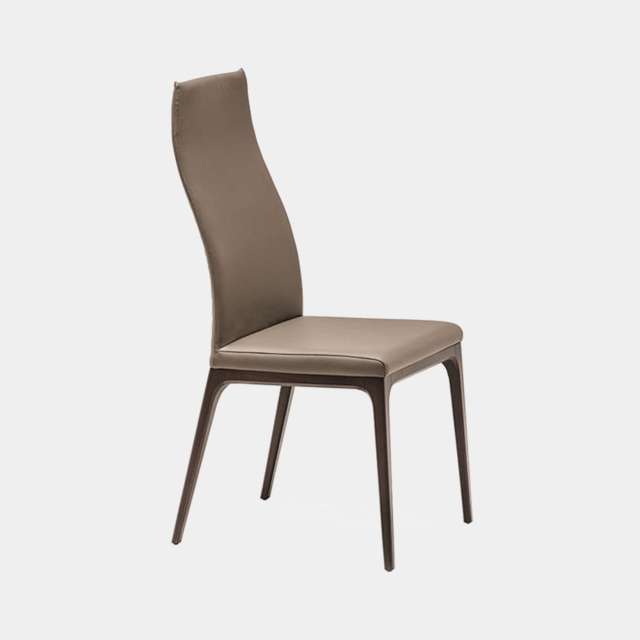 Dining Chair In Soft Leather - Cattelan Italia Arcadia Couture H