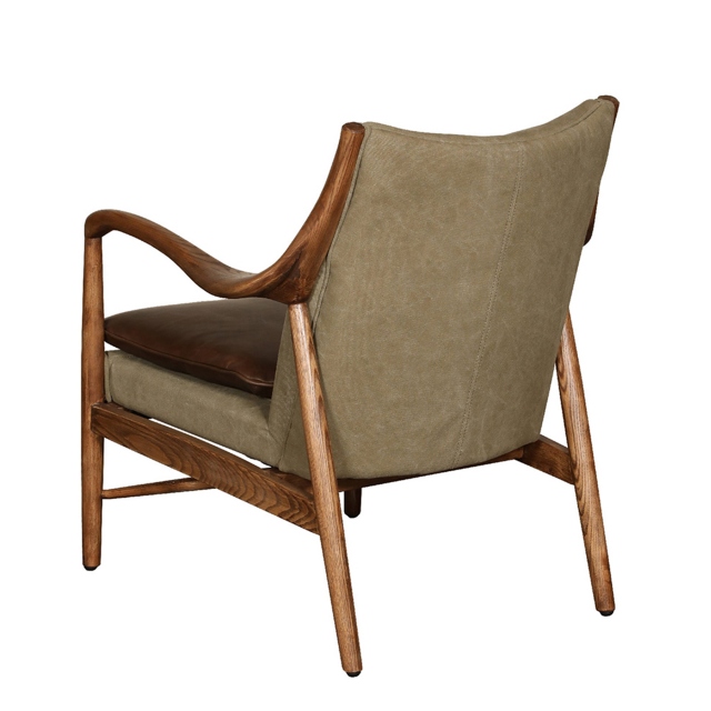Leisure Chair In Fabric & Leather - Galverston