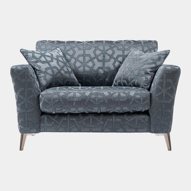 Cuddler In Accent Fabric & Scatter Cushions In Sirius Teal - Scala