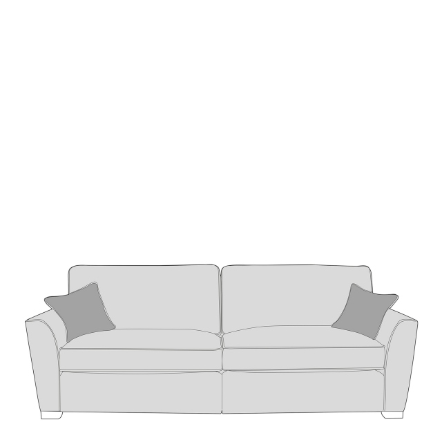4 Seat Modular Standard Back Sofa In Fabric - Dallas