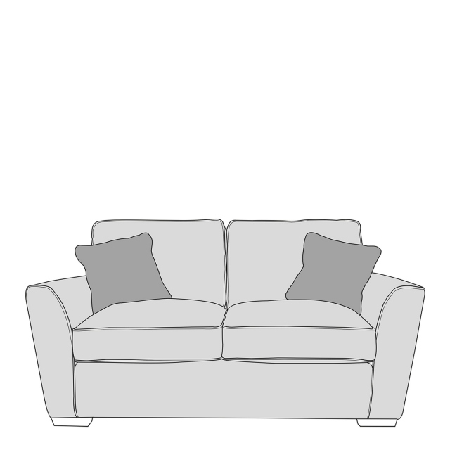 2 Seat Standard Back Sofa In Fabric - Dallas