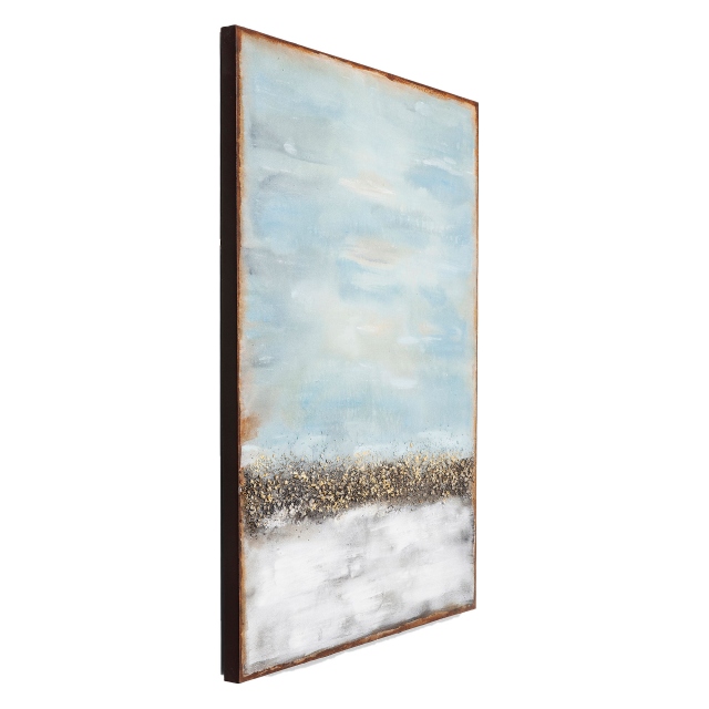 Framed Canvas - Azul Abstract Horizon