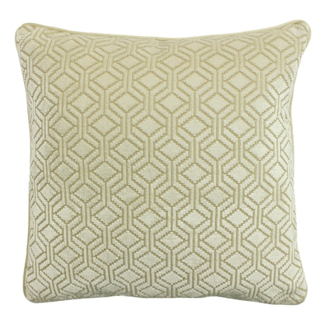 Small Ivory Embossed Cushion - Broadway