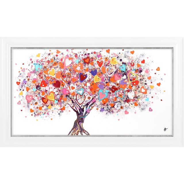 Framed Print by Sara Otter - Tree Of Hearts