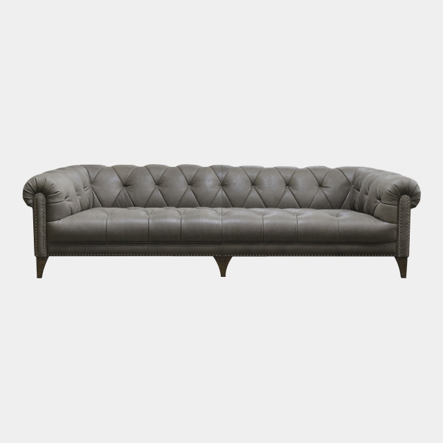 4 Seat Shallow Sofa In Leather - Roosevelt