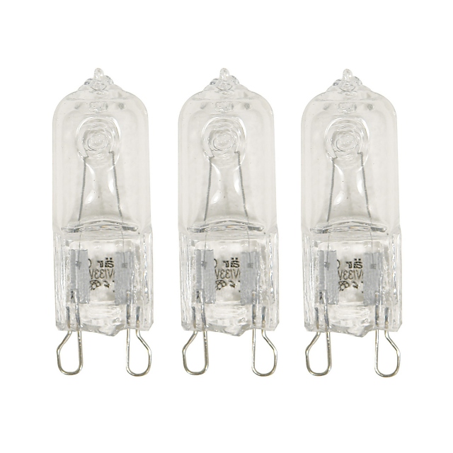 33w G9 Light Bulb - Pack of 3 - Halogen