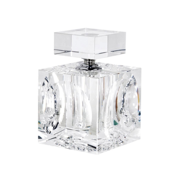 Square Perfume Bottle - Crystal