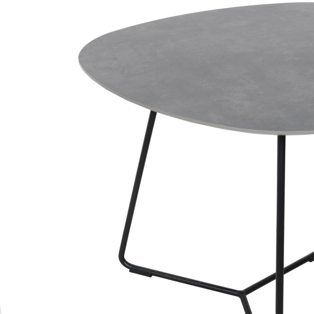 50cm End Table In Ceramic Effect - Stratus