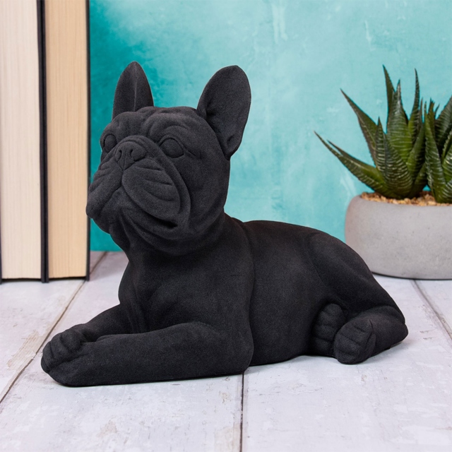Black Velvet Sculpture - French Bulldog