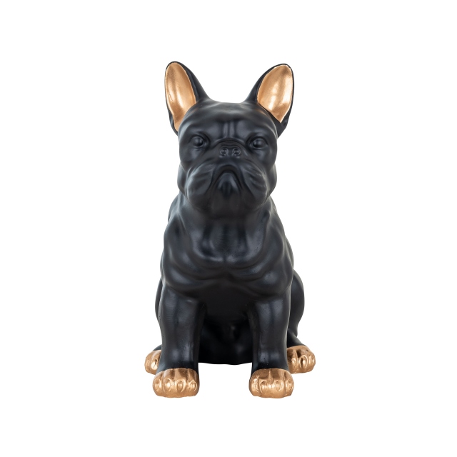 Black And Gold Sculpture - Frenchie
