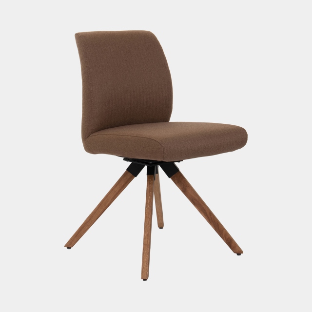 Swivel Dining Chair In Fabric - Layla