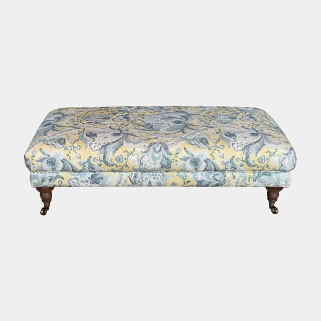 Footstool In Fabric - Brancaster