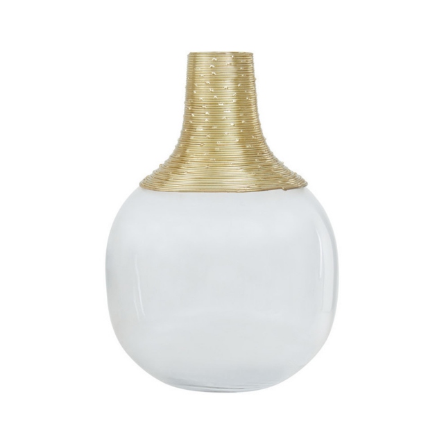 Gold Glass Vase - Glynn