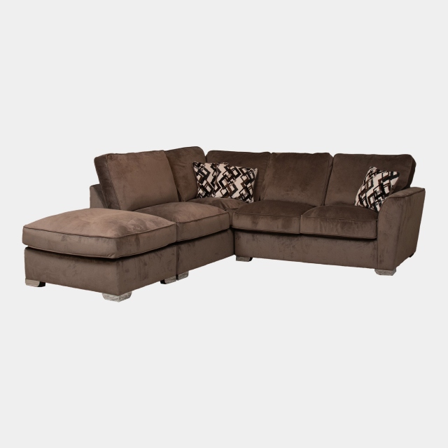 Standard Back LHF Chaise Sofabed Corner Group In Fabric - Memphis