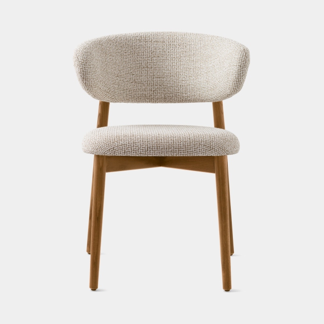 Dining Chair In Boucle SLV Hemp - Calligaris Oleandro