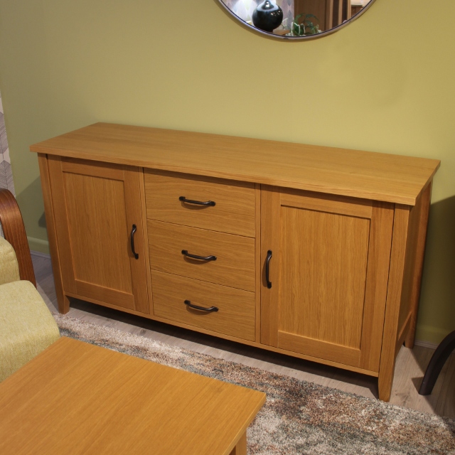 2 Door, 3 Drawer Sideboard - Item as Pictured - Loxley