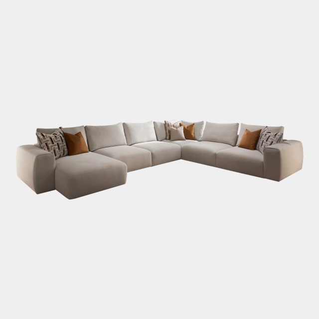 Extra Large Corner Group With LHF Chaise In Fabric - Long Island