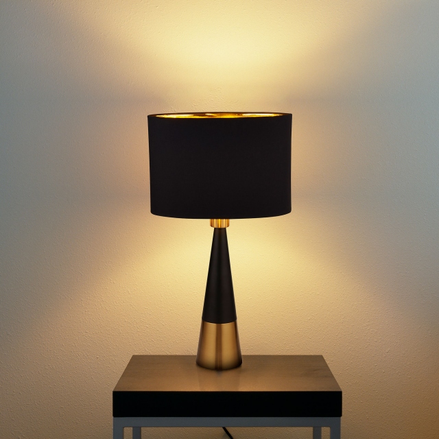 Black Table Lamp - Cleo