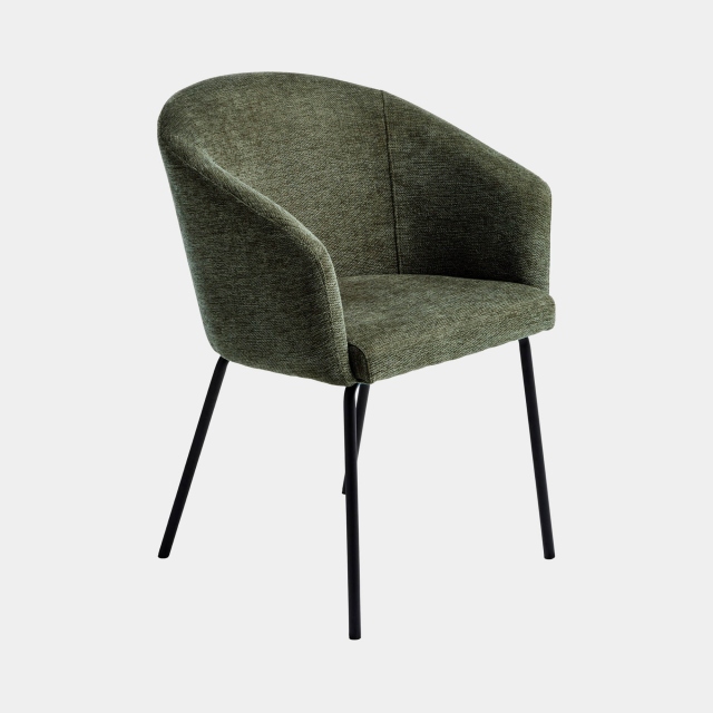 Dining Chair In Fabric Olive Green - Mardi