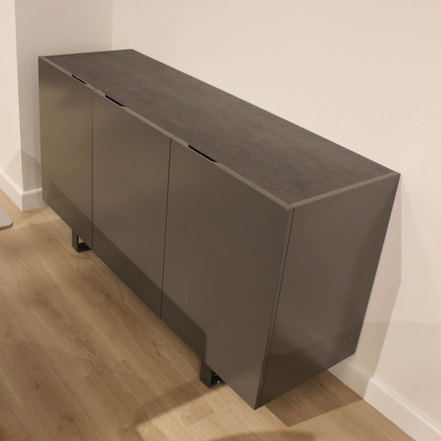 Sideboard With Ceramic Top Anthracite - Item as Pictured - Ardenza