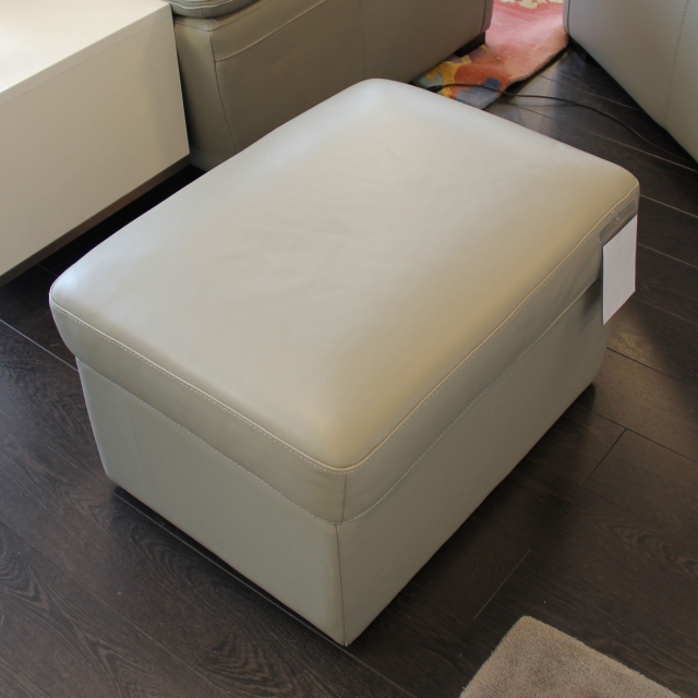 Storage Footstool In Leather - Item as Pictured - Varese