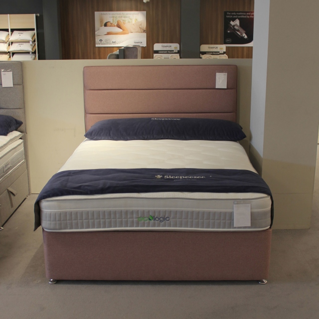 King Divan Set With 4 Drawers - Item as Pictured - Sleepeezee Eco Logic 1000