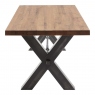 Straight Edge Dining Table In Natural Oak - Colossus