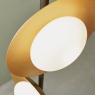 Gold & Dark Bronze Floor Lamp - Capa