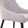Dining Chair In Light Grey Fabric - Santo