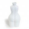 White Ceramic Stem Vase - Female Body