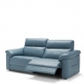 3 Seat 2 Power Recliner Large Sofa In Leather - Fiorano