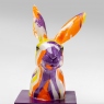 Multi Colour Bookends Sculpture - Rabbit
