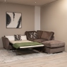 Standard Back RHF Chaise Sofabed Corner Group In Fabric - Memphis