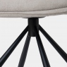 Swivel Dining Chair In Fabric - Carlo