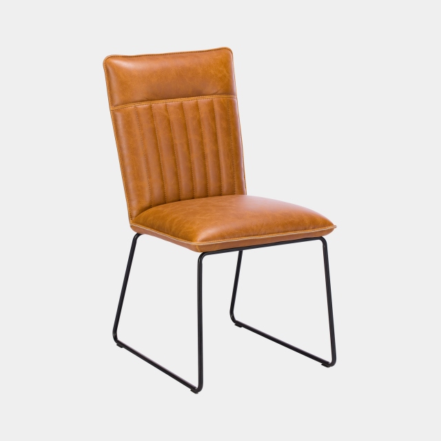 Dining Chair In PU Leather - Copper