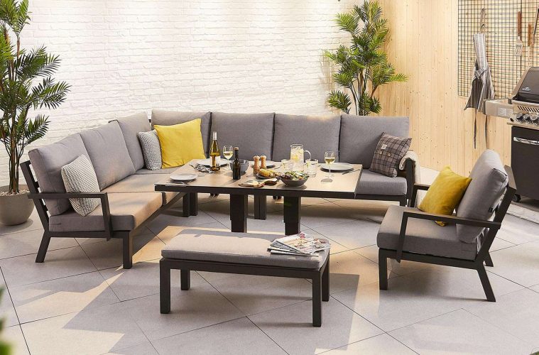 Jamaica Corner Dining Set With Rising Table