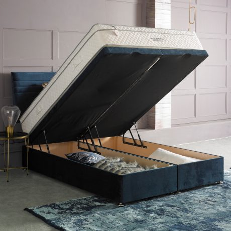 Luxury lift end ottoman bed