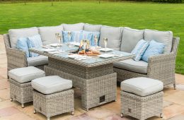 Grey garden furniture set