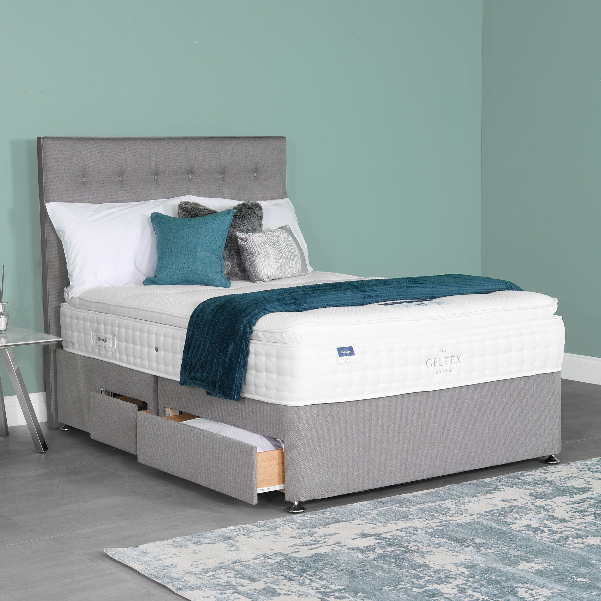135cm P/Top 2 Drw Standard Divan Set