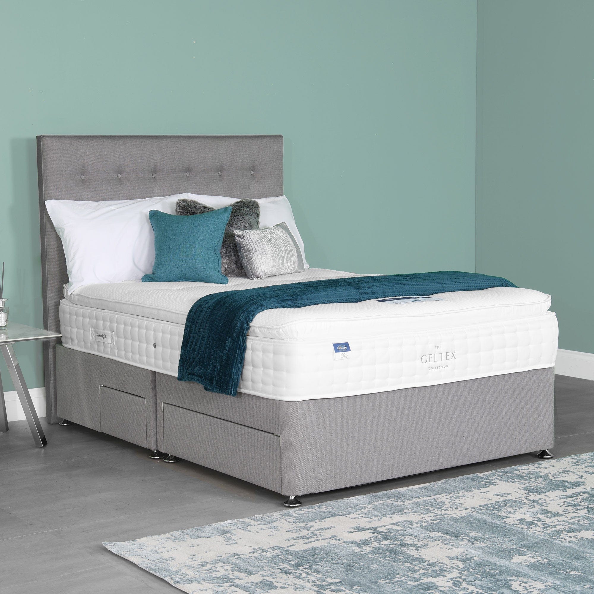 135cm P/Top 2 Drw Standard Divan Set