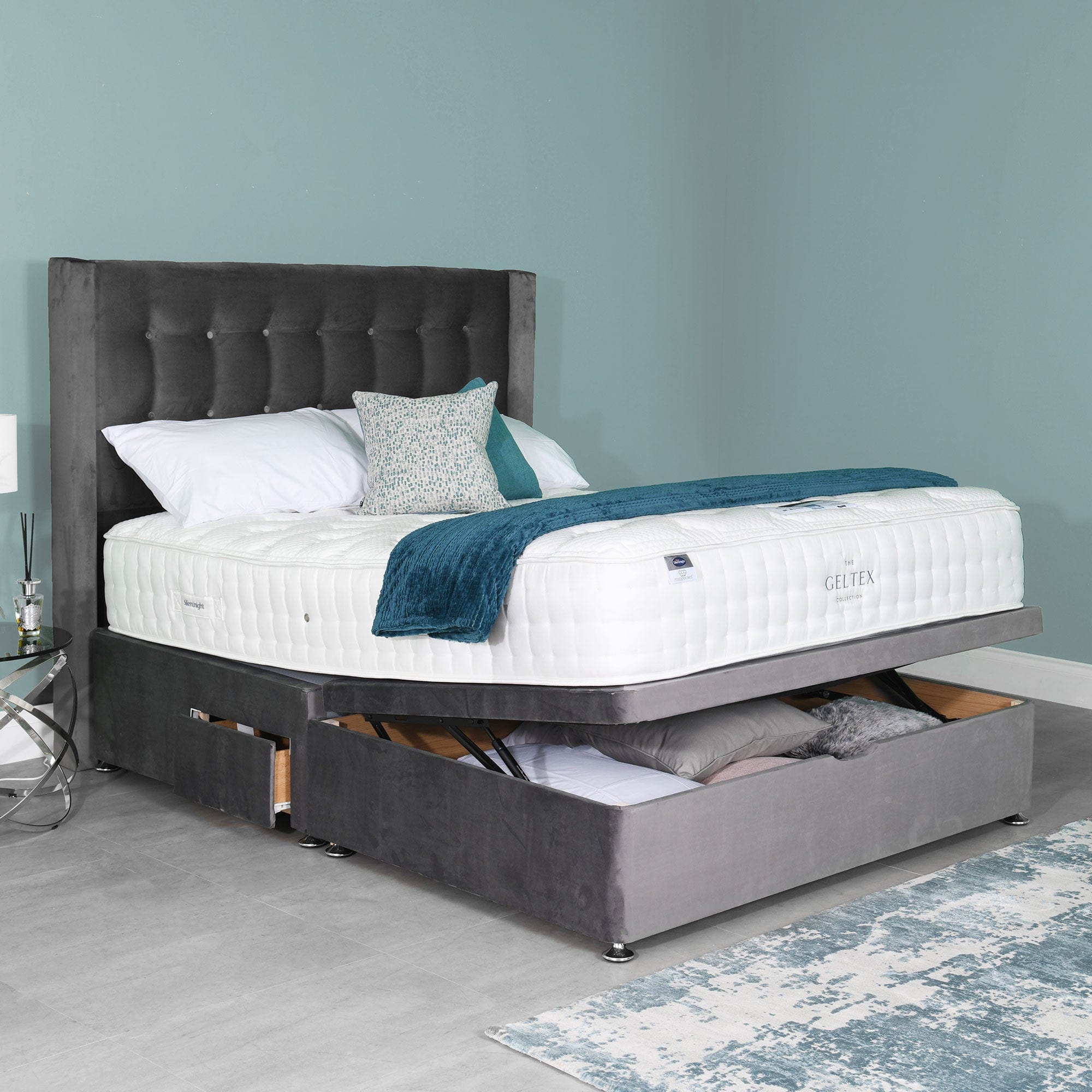 135cm P/Top 2 Drw Premium Divan Set