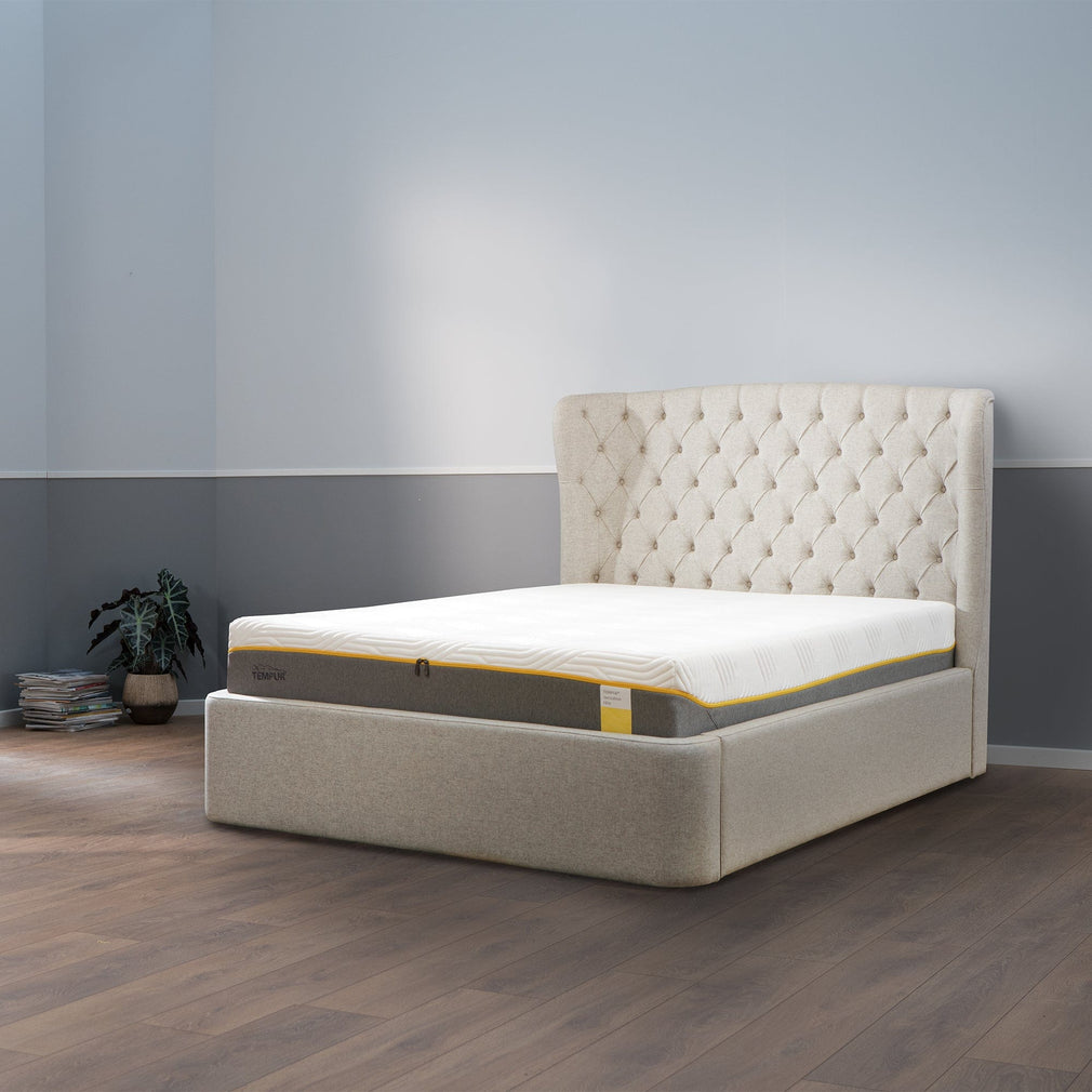Tempur Holcot - Ottoman Bed Frame Shetland Pebble