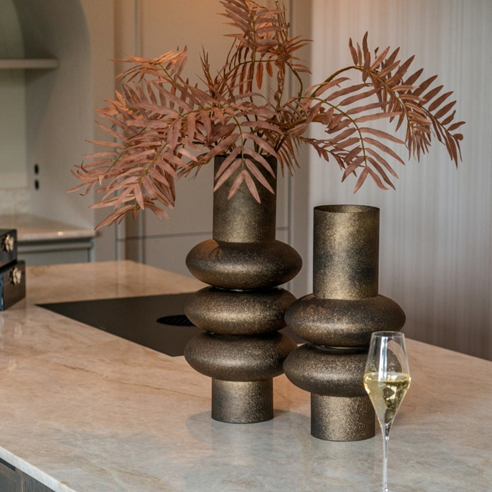 Madlen - Metal Vase, Soft Gold