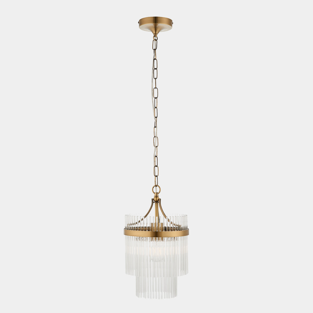 Lille Antique Brass - Pendant Ceiling Light