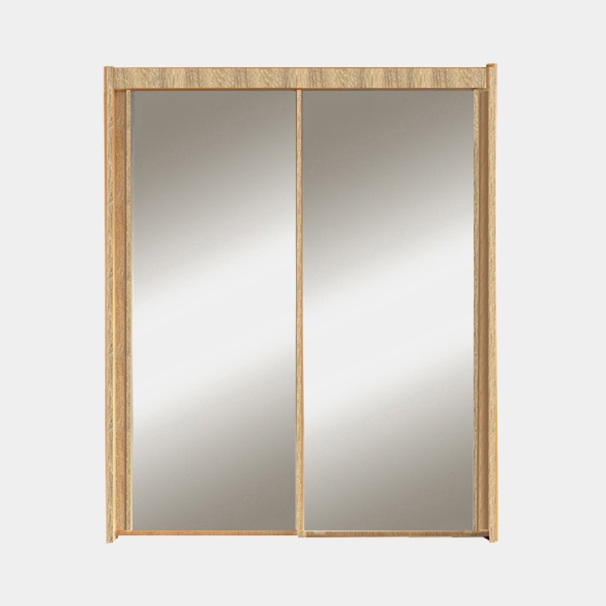 Ascot - 201cm 2 Door Sliding Wardrobe In Sonoma Oak Finish