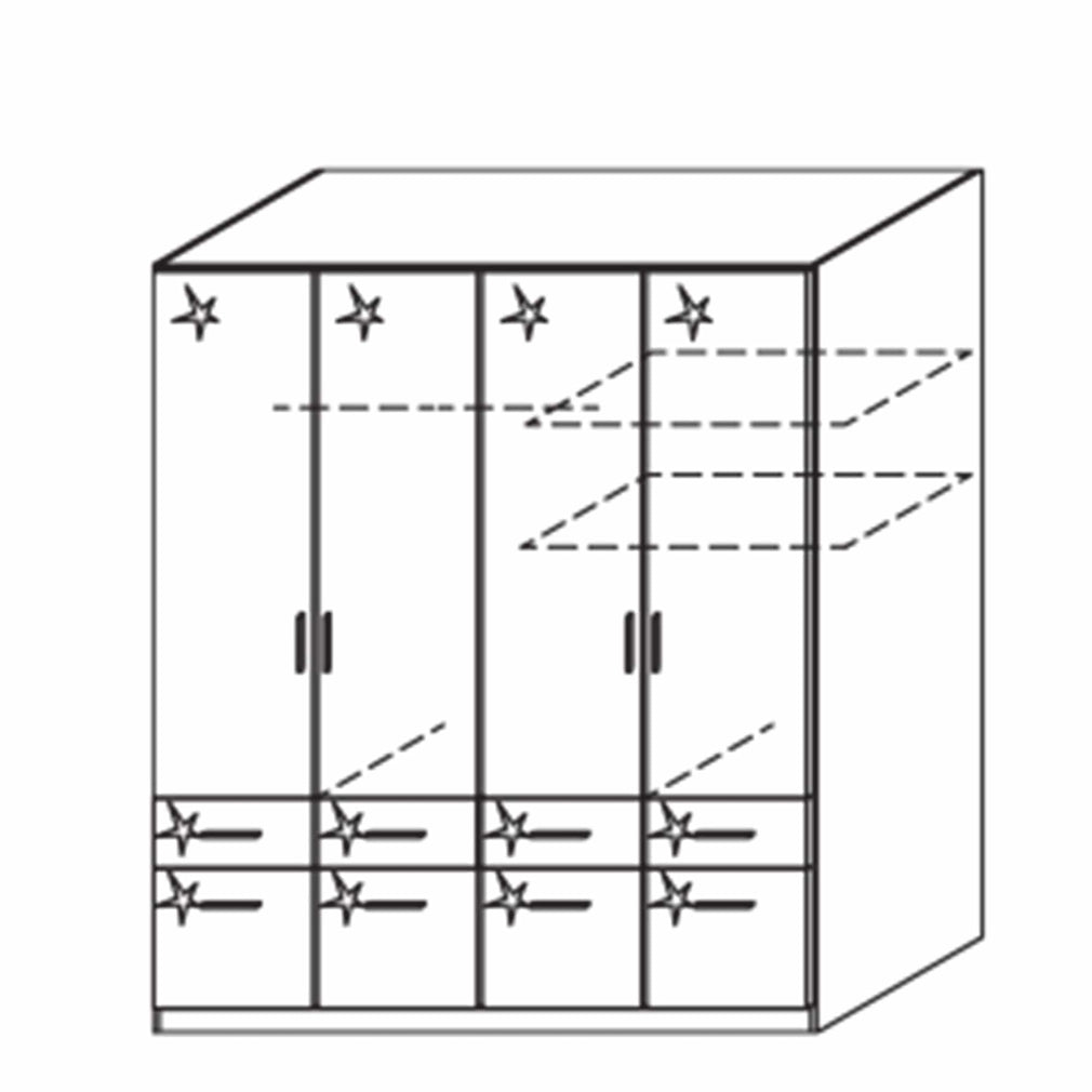 Amalfi - Wardrobe With Drawers